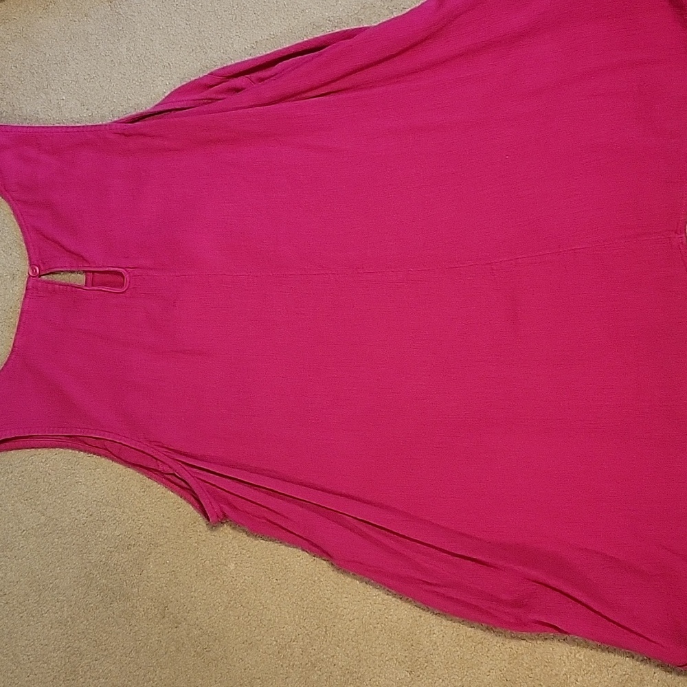 Sonoma 1X Hot Pink Sleeveless Tunic - Picture 4 of 4